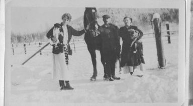 B022 - Annie Hope Alfred Piquet Hannah Elizabeth taken in Salmon Arm BC about 1921 B022 - Annie Hope Alfred Piquet Hannah Elizabeth taken in Salmon Arm BC about 1921